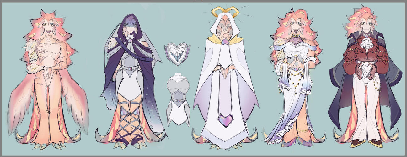 A WIP of a redesign of my friend Pulsar's character, Evangelos